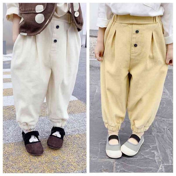 autumn korean style boys and girls solid color casual harem pants cotton all-match trousers 210708, Blue
autumn korean style boys and girls solid color casual harem pants cotton all-match trousers 210708, Blue