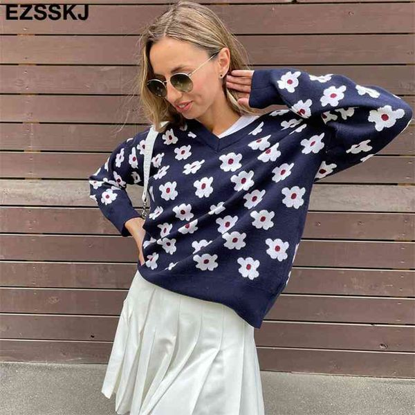 oversize blue floral sweater pullovers women winter autumn thick v-neck chic sweater long sleeve sweater 210918, White;black
oversize blue floral sweater pullovers women winter autumn thick v-neck chic sweater long sleeve sweater 210918, White;black