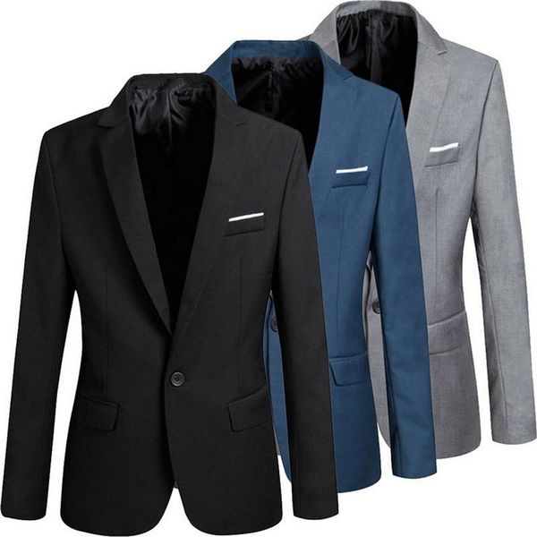men's suits & blazers men slim fit office blazer jacket fashion solid mens suit wedding dress coat casual business male, White;black
men's suits & blazers men slim fit office blazer jacket fashion solid mens suit wedding dress coat casual business male, White;black
