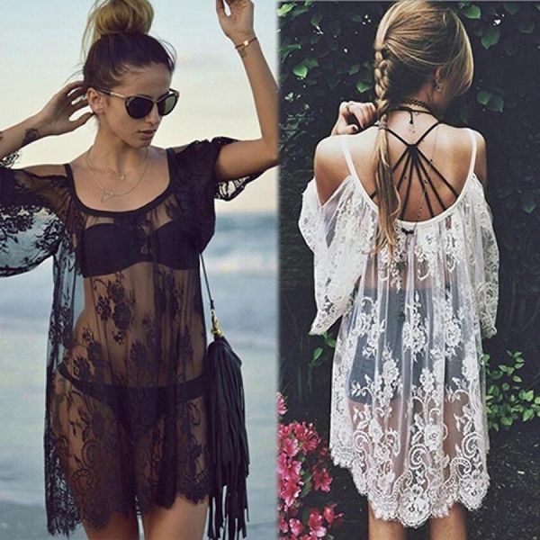 casual dresses women summer beach boho off shoulder floral lace hollow cover up bikini dress, Black;gray
casual dresses women summer beach boho off shoulder floral lace hollow cover up bikini dress, Black;gray