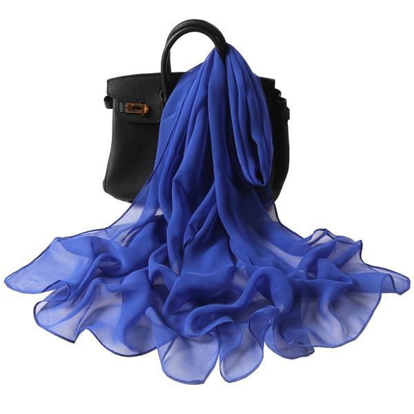 solid summer crepe scarf women silk hijab long foulard shawl wraps luxury bandana female headband neckerchief sunscreen scarves, Blue;gray
solid summer crepe scarf women silk hijab long foulard shawl wraps luxury bandana female headband neckerchief sunscreen scarves, Blue;gray