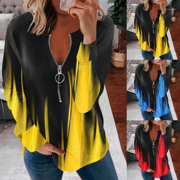 women's blouses & shirts large size loose women 2021 autumn long sleeve ladies shirt fashion casual v-neck zipper printed, White
women's blouses & shirts large size loose women 2021 autumn long sleeve ladies shirt fashion casual v-neck zipper printed, White