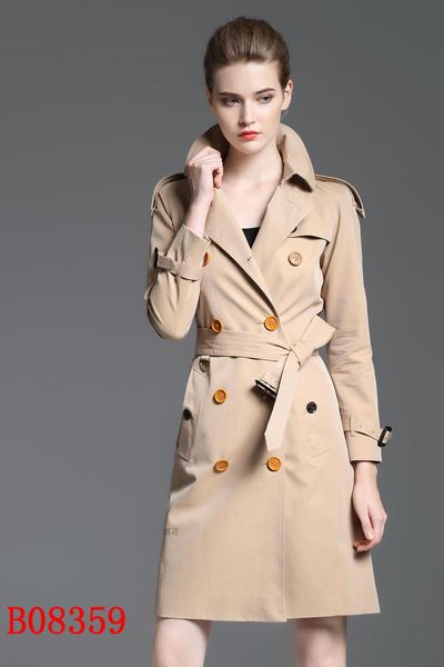 women's trench coats long classic windbreaker waterproof british new high-end english style autumn winter gabadian solid color casual 0, Tan;black
women's trench coats long classic windbreaker waterproof british new high-end english style autumn winter gabadian solid color casual 0, Tan;black