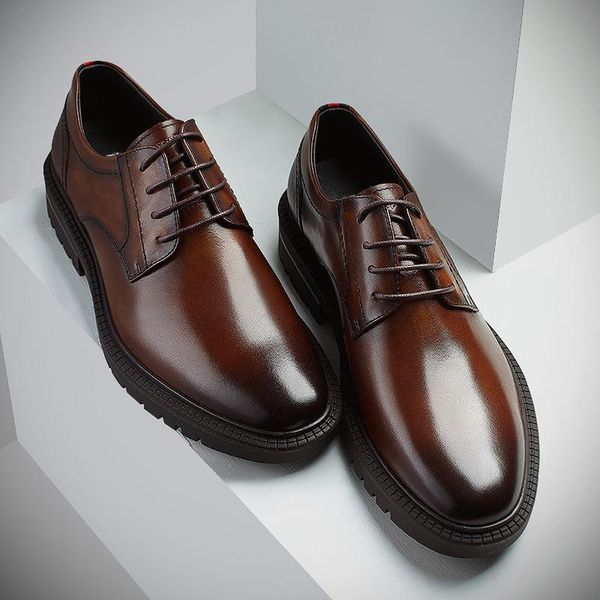 trendy brand men's shoes autumn 2021 business casual leather dress, Black
trendy brand men's shoes autumn 2021 business casual leather dress, Black