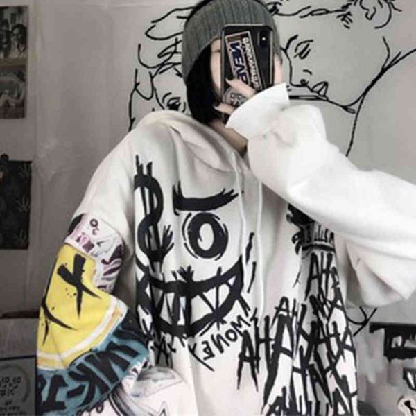 women's hoodies & sweatshirts gothic japan cartoon harajuku hooded sweatshits women autumn print oversize punk females hip hop streetwe, Black
women's hoodies & sweatshirts gothic japan cartoon harajuku hooded sweatshits women autumn print oversize punk females hip hop streetwe, Black