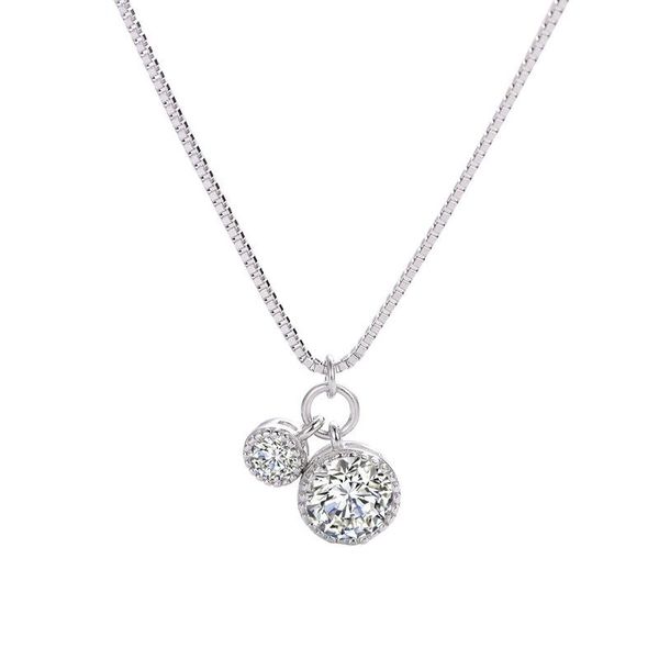 chains s925 sterling silver double ring necklace female korean personality temperament lady cold wind big diamond pendant jewelry
chains s925 sterling silver double ring necklace female korean personality temperament lady cold wind big diamond pendant jewelry