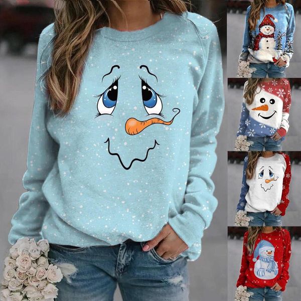 women's sweaters christmas sweater women winter print snowman warm sweatshirt o-neck long sleeve fashion pull femme, White;black
women's sweaters christmas sweater women winter print snowman warm sweatshirt o-neck long sleeve fashion pull femme, White;black