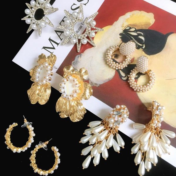 sweet tassel pearl earrings 2021 temperament jewelry women 's mosaic rhinestones trend fashion charm wedding party gift stud, Golden;silver
sweet tassel pearl earrings 2021 temperament jewelry women 's mosaic rhinestones trend fashion charm wedding party gift stud, Golden;silver