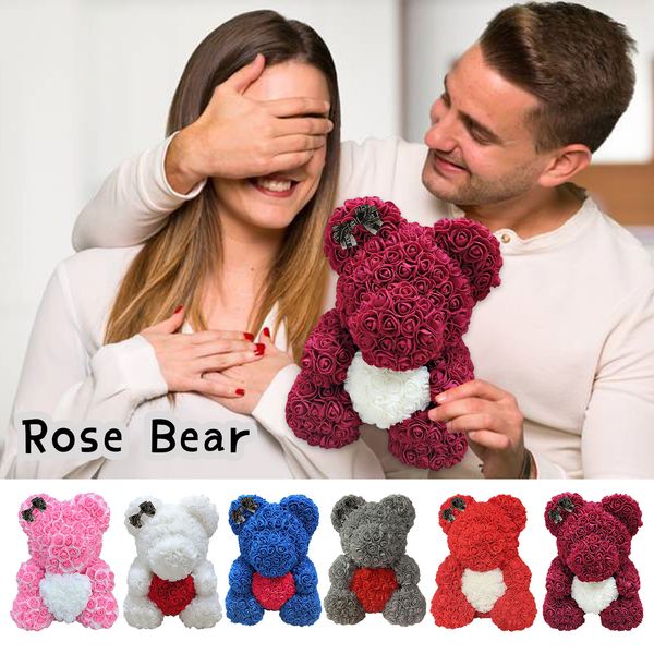 25CM Artificial Rose Soap Foam Rose Bear Teddy Bear Rose Flower Bear Artificial Flower Valentines Gift Expressing Love
25CM Artificial Rose Soap Foam Rose Bear Teddy Bear Rose Flower Bear Artificial Flower Valentines Gift Expressing Love