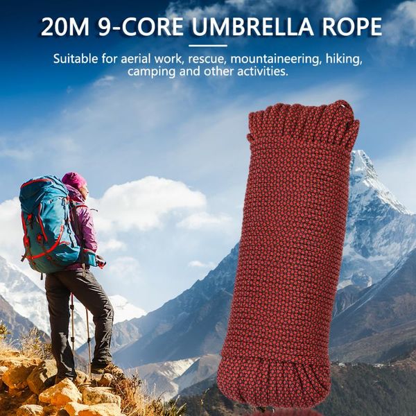 outdoor gadgets 20m 9 strand cores parachute cord lanyard for camping climbing rope hiking clothesline survival equipment tent accessories
outdoor gadgets 20m 9 strand cores parachute cord lanyard for camping climbing rope hiking clothesline survival equipment tent accessories