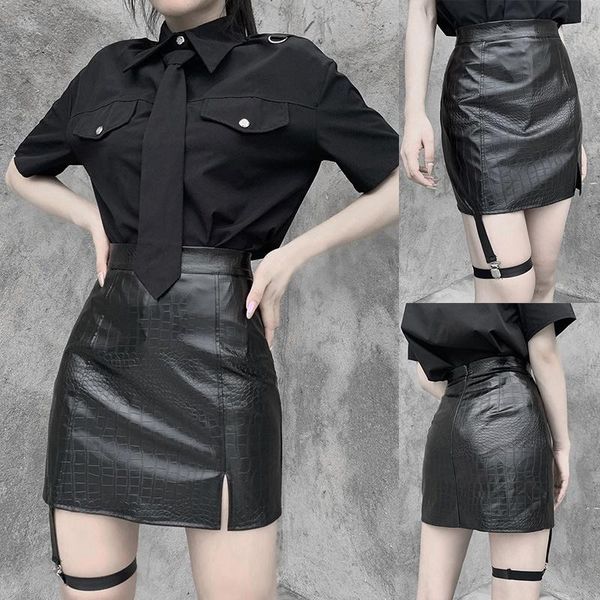 skirts punk pu leather black skirt gothic streetwear leg strap mini harajuku a line high waist club wear outfits
skirts punk pu leather black skirt gothic streetwear leg strap mini harajuku a line high waist club wear outfits