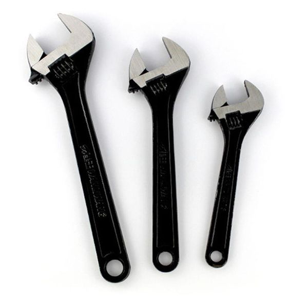 large opening adjustable wrench black american with scale 6"/8"/10"/12" hardware tools hand
large opening adjustable wrench black american with scale 6"/8"/10"/12" hardware tools hand