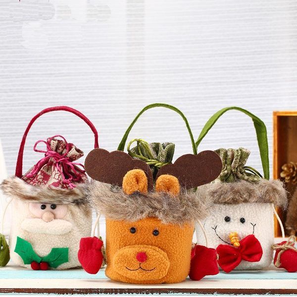 christmas decorations old man snowman reindeer brown hair plush gift apple bag child tote s211
christmas decorations old man snowman reindeer brown hair plush gift apple bag child tote s211