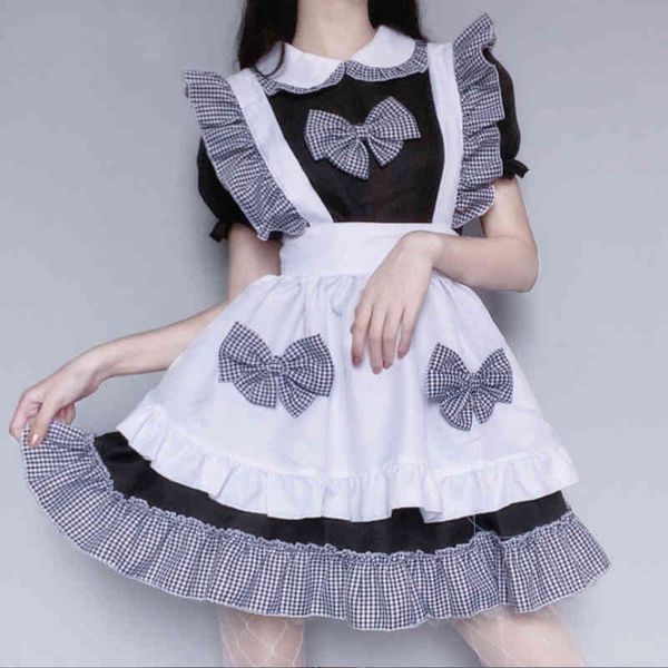 magogo cosplay maid outfit lolita dress for women cute black white bow sweet japanese apron dresses size s-3xl, Black;gray
magogo cosplay maid outfit lolita dress for women cute black white bow sweet japanese apron dresses size s-3xl, Black;gray