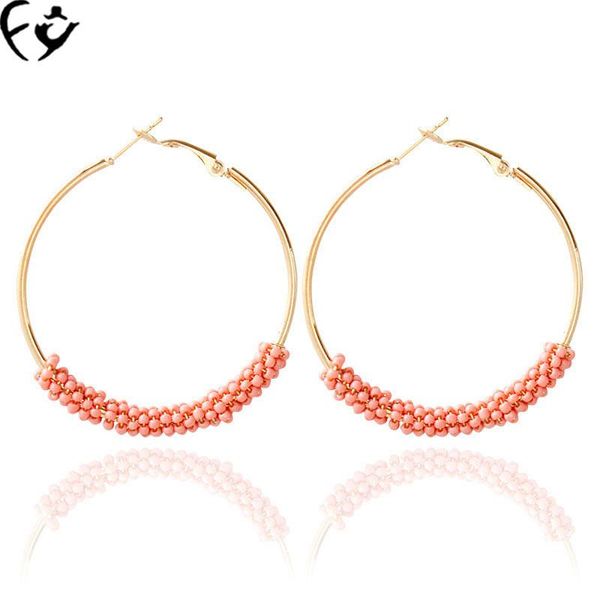 european and american national style series multi-color exaggerated hoop earrings fy18111903 charm, Golden
european and american national style series multi-color exaggerated hoop earrings fy18111903 charm, Golden