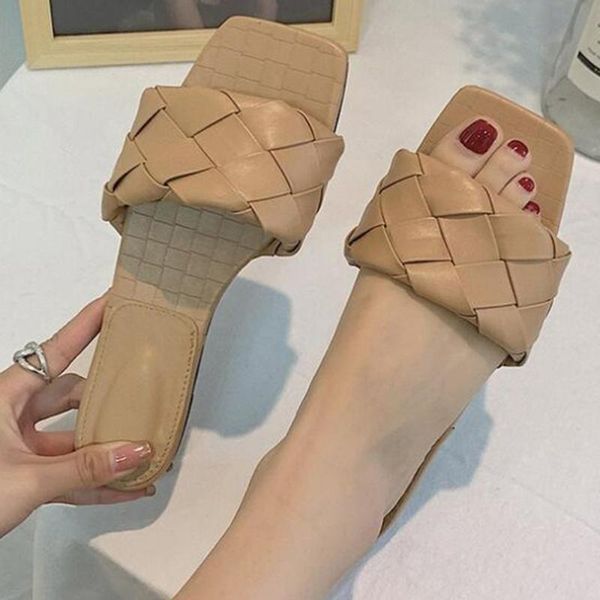 slippers weave leather women sandal open toe flat casual slides summer outdoor beach non-slip female flip flops ll887, Black
slippers weave leather women sandal open toe flat casual slides summer outdoor beach non-slip female flip flops ll887, Black