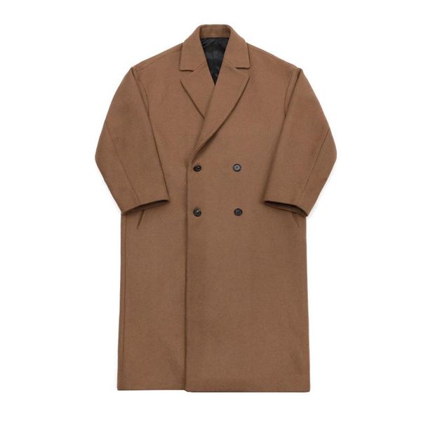 men's wool & blends solid woolen padded coat male korean long loose lapel simple slim warm double-breasted jacket boy 2021, Black
men's wool & blends solid woolen padded coat male korean long loose lapel simple slim warm double-breasted jacket boy 2021, Black