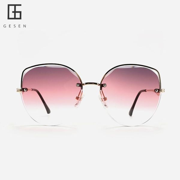 sunglasses gesen irregular cutting lens metal half frames vintage for women candy colors gradient cat eye sun glasses uv400, White;black
sunglasses gesen irregular cutting lens metal half frames vintage for women candy colors gradient cat eye sun glasses uv400, White;black