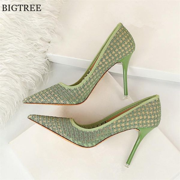 dress shoes 2021 mesh cut-outs women single thin high heel shallow woman pointed toe office pumps for party green, Black
dress shoes 2021 mesh cut-outs women single thin high heel shallow woman pointed toe office pumps for party green, Black