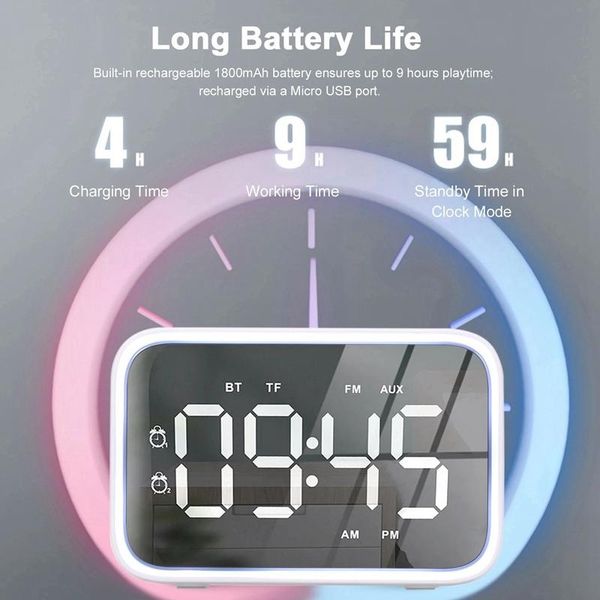 g20e wireless bluetooth 5.0 speaker alarm clock night lamp fm radio mp3 player support tf card u disk line in hands-free
g20e wireless bluetooth 5.0 speaker alarm clock night lamp fm radio mp3 player support tf card u disk line in hands-free