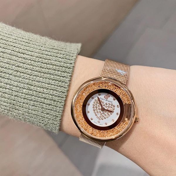 wristwatches ultra thin milanese belts watches for women pretty yellow crystal watch 316l steel bracelet wristwatch moving sands montre femm, Slivery;brown
wristwatches ultra thin milanese belts watches for women pretty yellow crystal watch 316l steel bracelet wristwatch moving sands montre femm, Slivery;brown