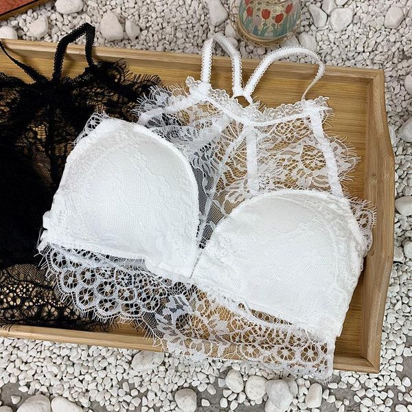 women's tanks & camis women crop beauty back lace hollow out halter neck tube camisole female up, White
women's tanks & camis women crop beauty back lace hollow out halter neck tube camisole female up, White
