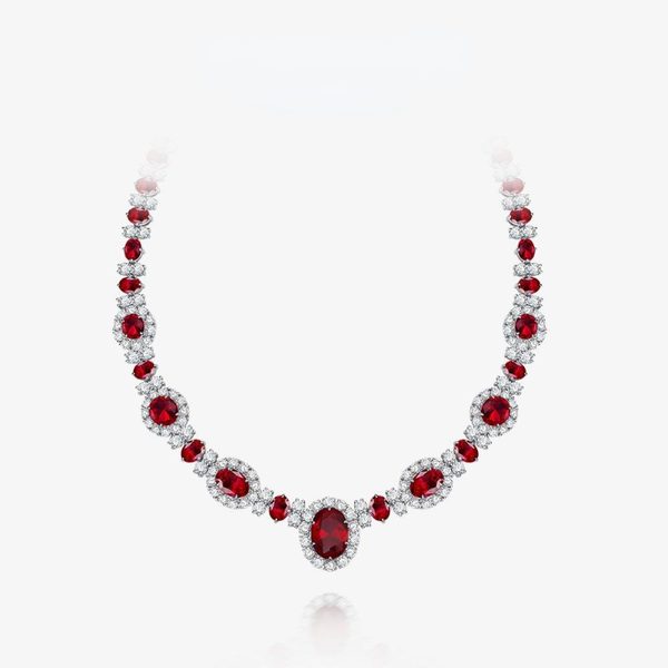 2021 european and american new synthetic ruby necklace female 925 silver chain noble and luxurious cross-border style 38cm
2021 european and american new synthetic ruby necklace female 925 silver chain noble and luxurious cross-border style 38cm