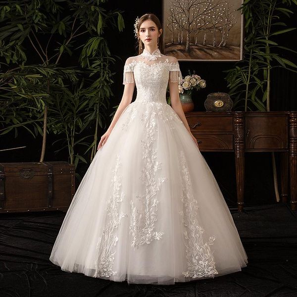 other wedding dresses 2021 bride luxury dress tik tok with princess collar tassel dress., White
other wedding dresses 2021 bride luxury dress tik tok with princess collar tassel dress., White