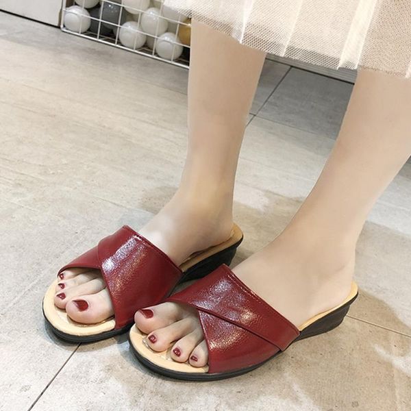 summer wedges sandals women non-slip peep toe slip-on casual shoes woman breathable solid beach slippers sandalias mujer, Black
summer wedges sandals women non-slip peep toe slip-on casual shoes woman breathable solid beach slippers sandalias mujer, Black