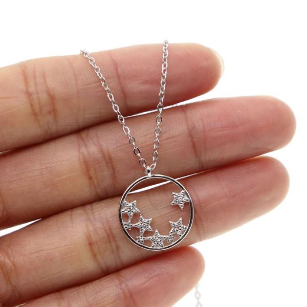 korean fashion star shape round pendant charm chock necklaces with bling cz paved for women lady wedding necklace chains, Silver
korean fashion star shape round pendant charm chock necklaces with bling cz paved for women lady wedding necklace chains, Silver