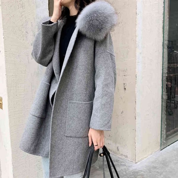 women's jackets luxury woman fashion winter coats 2021 korean version modern supernatural thickness comfortable real wool coat, Black;brown
women's jackets luxury woman fashion winter coats 2021 korean version modern supernatural thickness comfortable real wool coat, Black;brown
