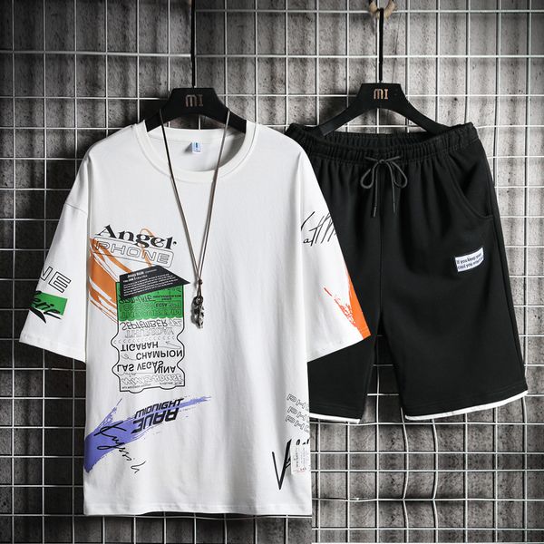 junior high school students' t-shirt men's korean fashion half two-piece summer short sleeve leisure sports suit, Gray
junior high school students' t-shirt men's korean fashion half two-piece summer short sleeve leisure sports suit, Gray