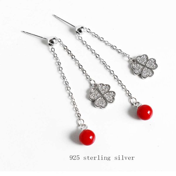 s925 sterling silver full diamond clover korean version ins temperament personality women's anti allergy fashion earrings jewelry, Black
s925 sterling silver full diamond clover korean version ins temperament personality women's anti allergy fashion earrings jewelry, Black