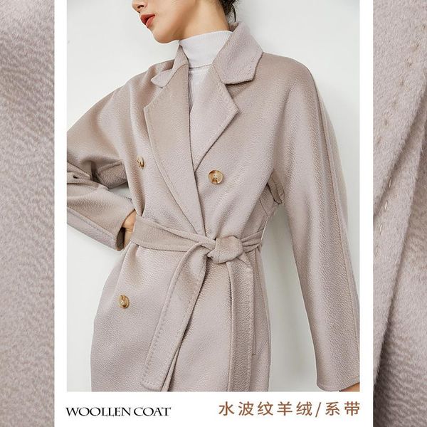 women's wool & blends classic 2021 winter high-end double-sided cashmere mid-length woolen coat 101801m, Black
women's wool & blends classic 2021 winter high-end double-sided cashmere mid-length woolen coat 101801m, Black