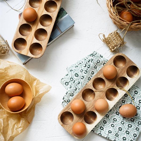 japanese style simple wooden double row egg storage box home organizer eggs shatterproof holder kitchen refrigerator rack & organization
japanese style simple wooden double row egg storage box home organizer eggs shatterproof holder kitchen refrigerator rack & organization