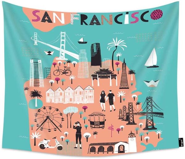 tapestries cartoon map of san francisco print home decor tapestry wall hanging
tapestries cartoon map of san francisco print home decor tapestry wall hanging