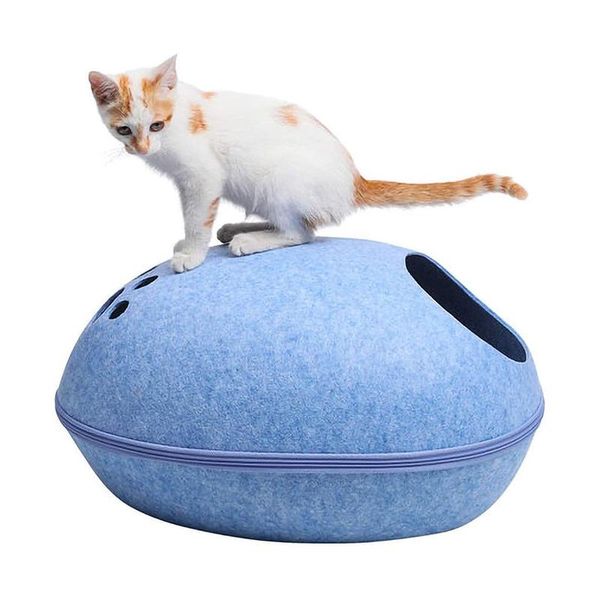 ritioner felt cat cave bed with detachable & collapsible zipper large interior entrance works for cats small dogs beds furniture
ritioner felt cat cave bed with detachable & collapsible zipper large interior entrance works for cats small dogs beds furniture
