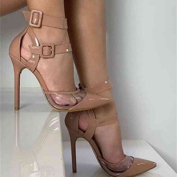 dress shoes moraima snc nude patent leather high heel pointed toe pvc patchwork ankle strap pumps woman i7vj, Black
dress shoes moraima snc nude patent leather high heel pointed toe pvc patchwork ankle strap pumps woman i7vj, Black