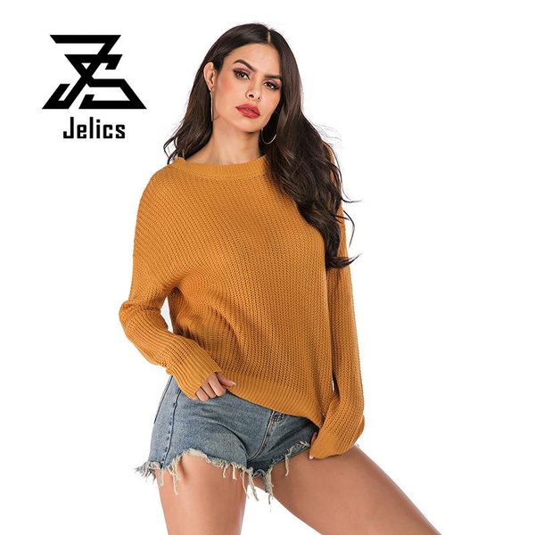 women's sweaters jelics 2021 fashion autumn winter loose casual knitting sweater solid pull femme o-neck women pullovers top, White;black
women's sweaters jelics 2021 fashion autumn winter loose casual knitting sweater solid pull femme o-neck women pullovers top, White;black