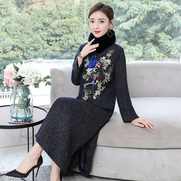 national cheongsam long qipao chinese traditional costume plus size winter elegant retro pattern solid color dress oriental robe ethnic clot, Red
national cheongsam long qipao chinese traditional costume plus size winter elegant retro pattern solid color dress oriental robe ethnic clot, Red