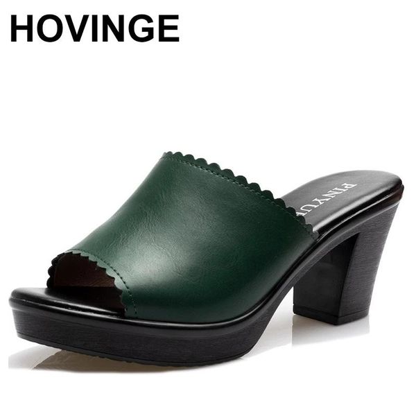 ladies summer slippers genuine leather shoes women high heels fashion size 35--41, Black
ladies summer slippers genuine leather shoes women high heels fashion size 35--41, Black