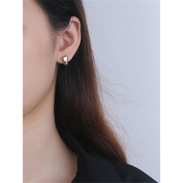 korean style women simple super mini chic earrings real 925 sterling silver girls fashion punk heart design niche stud, Golden;silver
korean style women simple super mini chic earrings real 925 sterling silver girls fashion punk heart design niche stud, Golden;silver