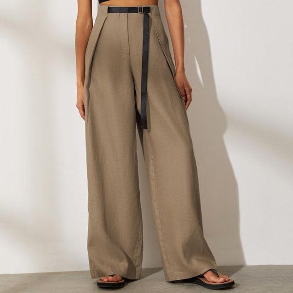 women's pants & capris lexie zhang summer 2021 high waist loose wide leg satin pocket hanging silk smooth leisure fashion, Black;white
women's pants & capris lexie zhang summer 2021 high waist loose wide leg satin pocket hanging silk smooth leisure fashion, Black;white