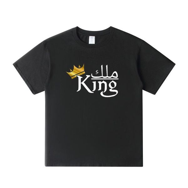 men's t-shirts mens clothing king and queen arabic couples t shirt husband wife matching love tees eu size breathable 100% cotton, White;black
men's t-shirts mens clothing king and queen arabic couples t shirt husband wife matching love tees eu size breathable 100% cotton, White;black