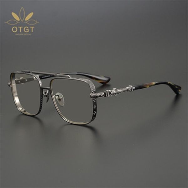 design trendy jiandankeluo xinchao versatile pure titanium box sunglasses frame large face with myopia, White;black
design trendy jiandankeluo xinchao versatile pure titanium box sunglasses frame large face with myopia, White;black
