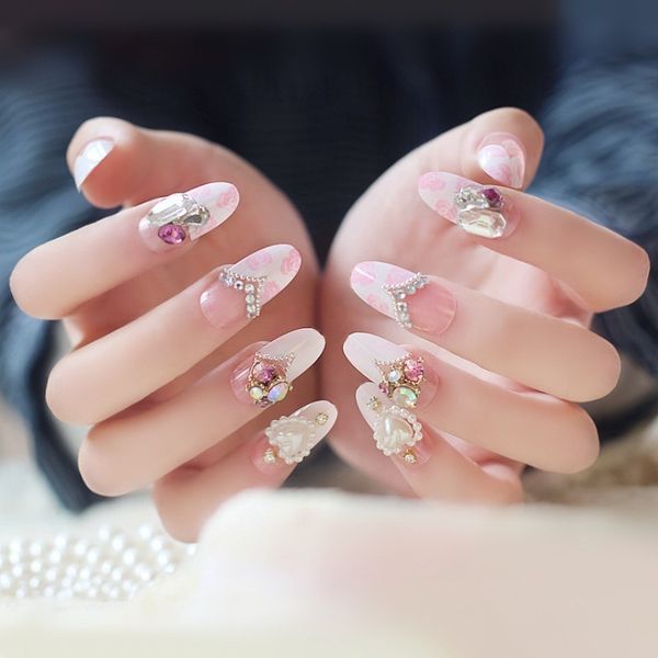beautiful pink bride fake finished french versatile wedding drs enhancement can wear long nail patch, Red;gold
beautiful pink bride fake finished french versatile wedding drs enhancement can wear long nail patch, Red;gold
