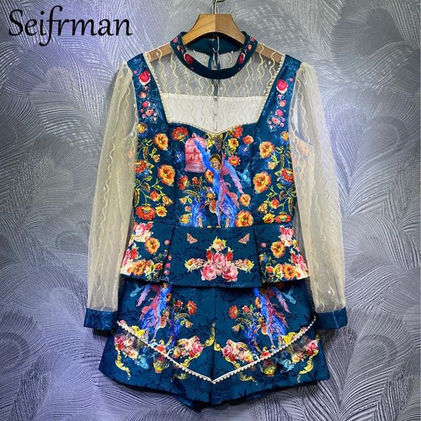 women's two piece pants seifrmann summer women fashion designer shorts set lantern sleeve beading + high waist print short 2 two piece, White
women's two piece pants seifrmann summer women fashion designer shorts set lantern sleeve beading + high waist print short 2 two piece, White