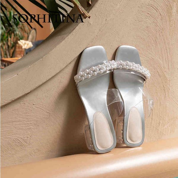 sophitina summer women shoes sweet stylish strange heel dressing square toe comfortable pvc pearl modern sandals fo359 210513, Black
sophitina summer women shoes sweet stylish strange heel dressing square toe comfortable pvc pearl modern sandals fo359 210513, Black