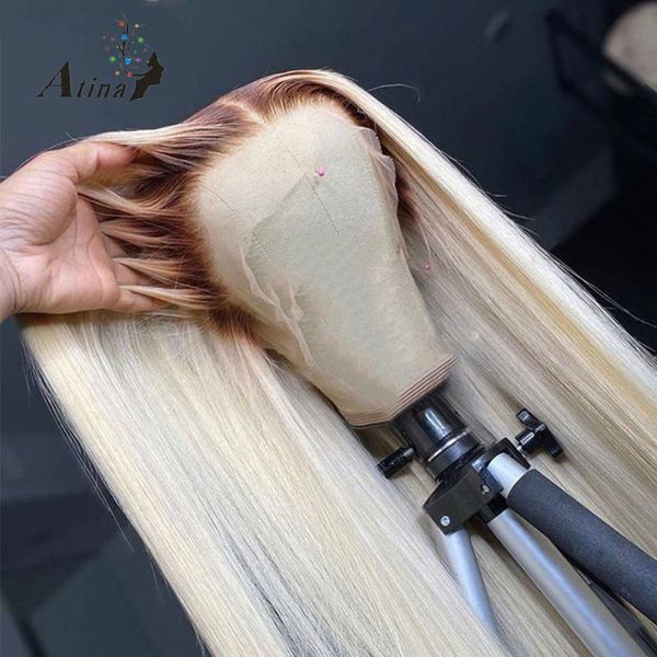full ombre 613 blonde lace front human hair wig pre plcuked with baby remy glueless bleach knots hd transparent atina wigs, Black;brown
full ombre 613 blonde lace front human hair wig pre plcuked with baby remy glueless bleach knots hd transparent atina wigs, Black;brown
