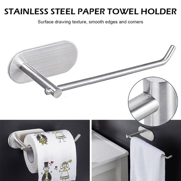 kitchen storage & organization stainless steel toilet paper holder punch-owel rack rag roll hanging shelf for bathroom
kitchen storage & organization stainless steel toilet paper holder punch-owel rack rag roll hanging shelf for bathroom